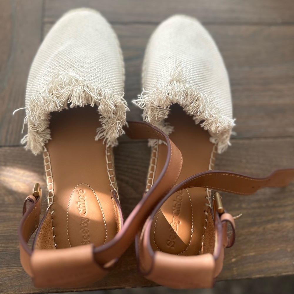 See by Chloe Glyn Espadrille Sandal in Natural